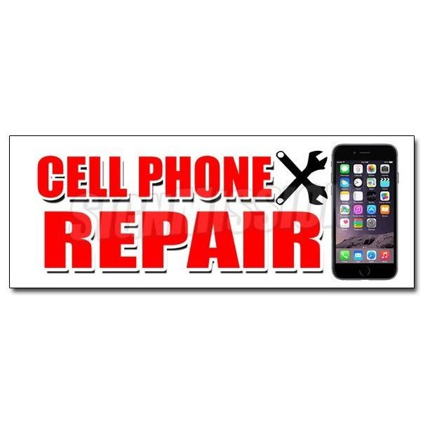 Signmission CELL PHONE REPAIR DECAL sticker apple lg htc samsung all brands iphone, D-48 Cell Phone Repair D-48 Cell Phone Repair